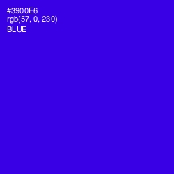 #3900E6 - Blue Color Image