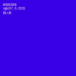 #3900E8 - Blue Color Image