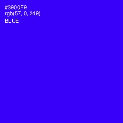 #3900F9 - Blue Color Image