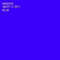 #3900FB - Blue Color Image