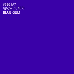 #3901A7 - Blue Gem Color Image