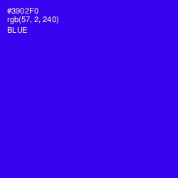 #3902F0 - Blue Color Image