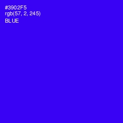 #3902F5 - Blue Color Image