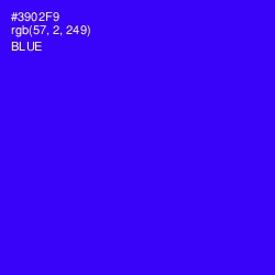 #3902F9 - Blue Color Image