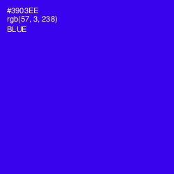 #3903EE - Blue Color Image