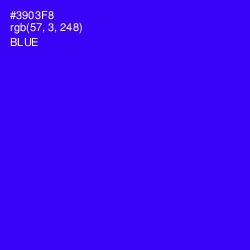 #3903F8 - Blue Color Image