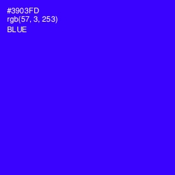 #3903FD - Blue Color Image