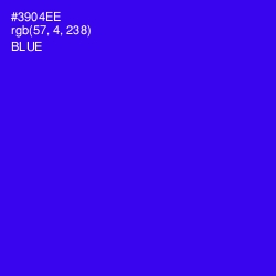 #3904EE - Blue Color Image