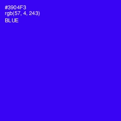 #3904F3 - Blue Color Image