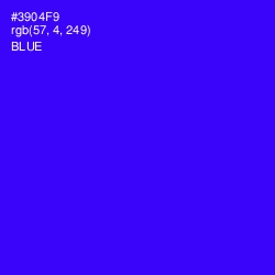 #3904F9 - Blue Color Image