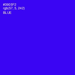 #3905F2 - Blue Color Image