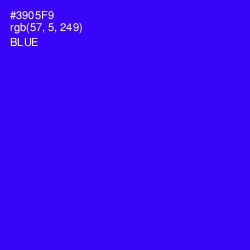 #3905F9 - Blue Color Image