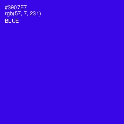 #3907E7 - Blue Color Image