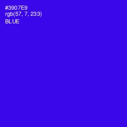 #3907E9 - Blue Color Image