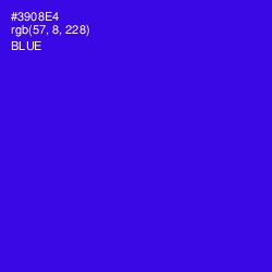 #3908E4 - Blue Color Image