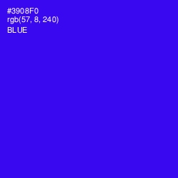 #3908F0 - Blue Color Image