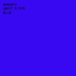 #3908F3 - Blue Color Image