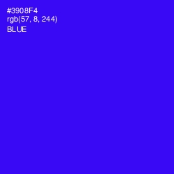 #3908F4 - Blue Color Image