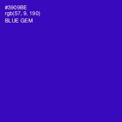 #3909BE - Blue Gem Color Image