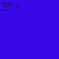 #3909E9 - Blue Color Image