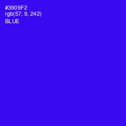 #3909F2 - Blue Color Image