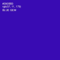 #390BB3 - Blue Gem Color Image