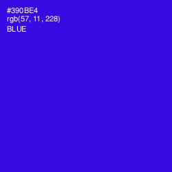 #390BE4 - Blue Color Image