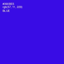 #390BE5 - Blue Color Image