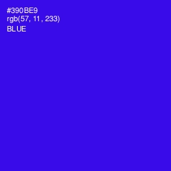 #390BE9 - Blue Color Image