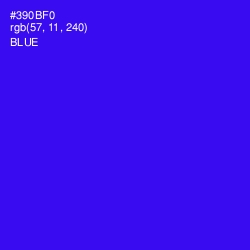 #390BF0 - Blue Color Image