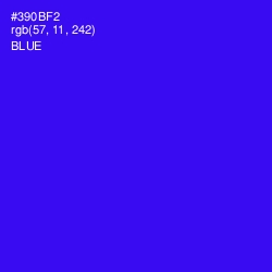 #390BF2 - Blue Color Image
