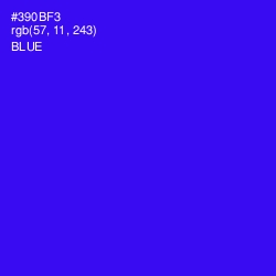 #390BF3 - Blue Color Image