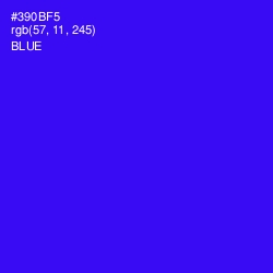 #390BF5 - Blue Color Image