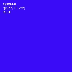 #390BF6 - Blue Color Image