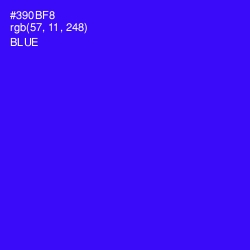 #390BF8 - Blue Color Image