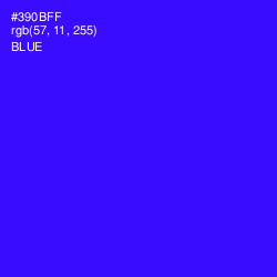 #390BFF - Blue Color Image