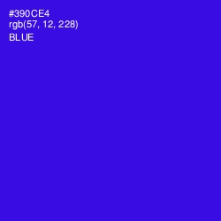 #390CE4 - Blue Color Image