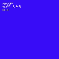 #390CF7 - Blue Color Image