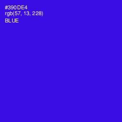 #390DE4 - Blue Color Image
