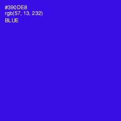 #390DE8 - Blue Color Image