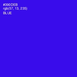 #390DEB - Blue Color Image