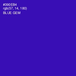 #390EB4 - Blue Gem Color Image