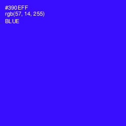 #390EFF - Blue Color Image