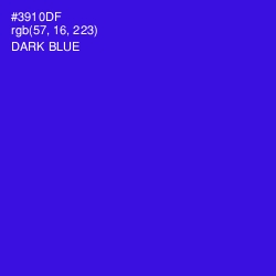 #3910DF - Dark Blue Color Image
