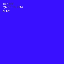 #3910FF - Blue Color Image