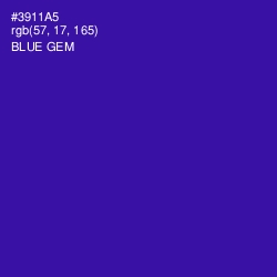 #3911A5 - Blue Gem Color Image