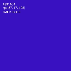 #3911C1 - Dark Blue Color Image