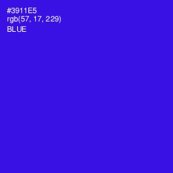 #3911E5 - Blue Color Image