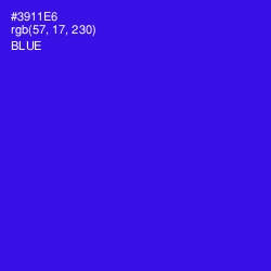 #3911E6 - Blue Color Image