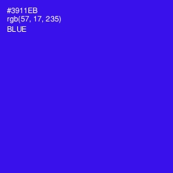 #3911EB - Blue Color Image